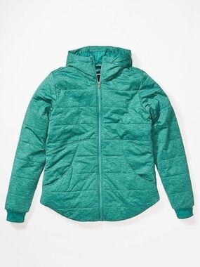 Marmot Women’s Visita Insulated Hoodie Jacket Coat, Green, Medium